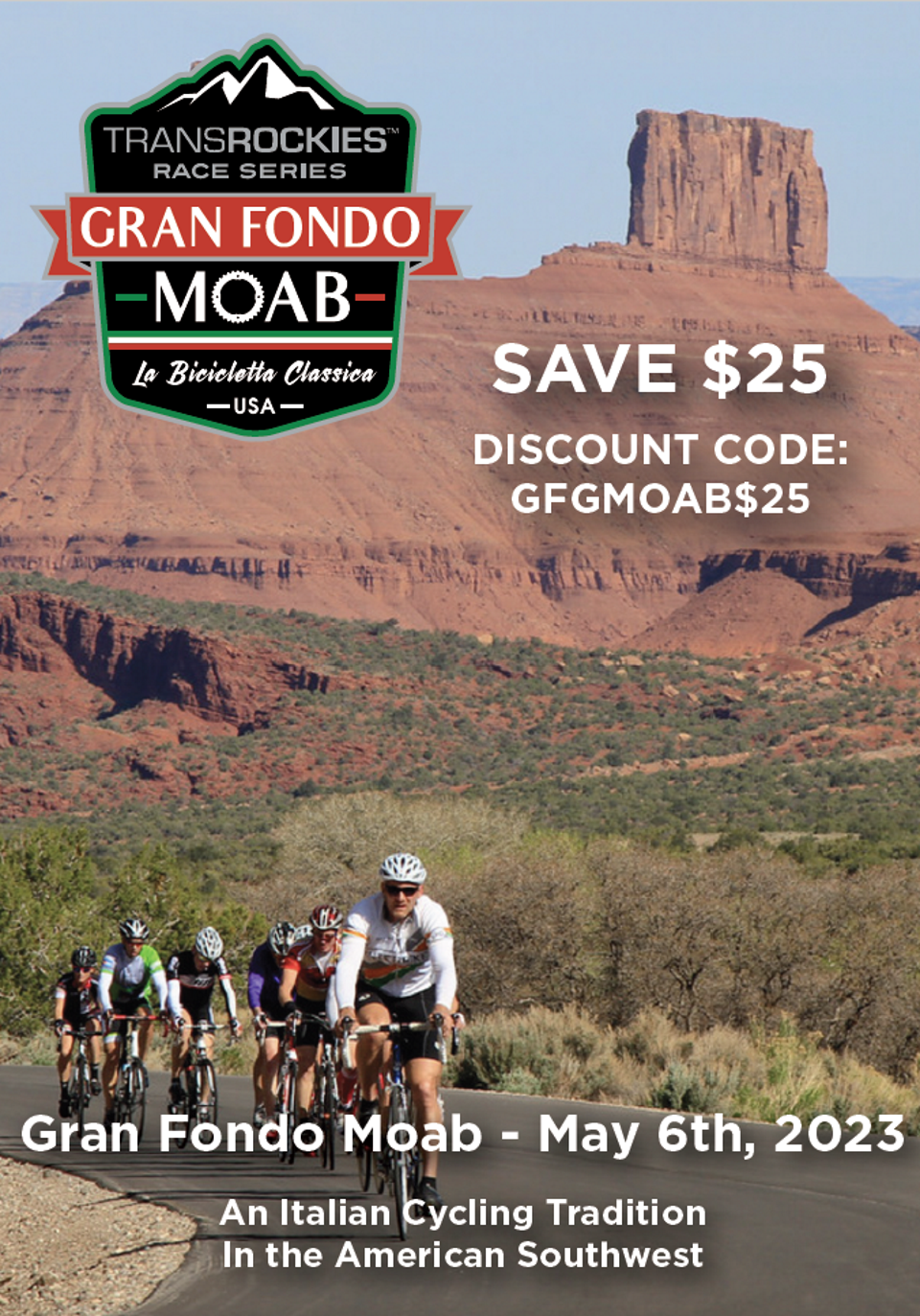 Gran Fondo Guide fans save $25 using our special discount code!