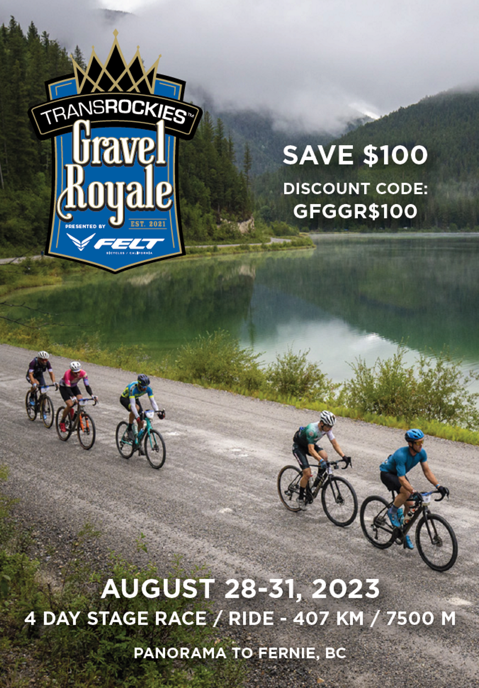 Gran Fondo Guide fans and followers, use discount code: GFGGR$100 and SAVE $100!